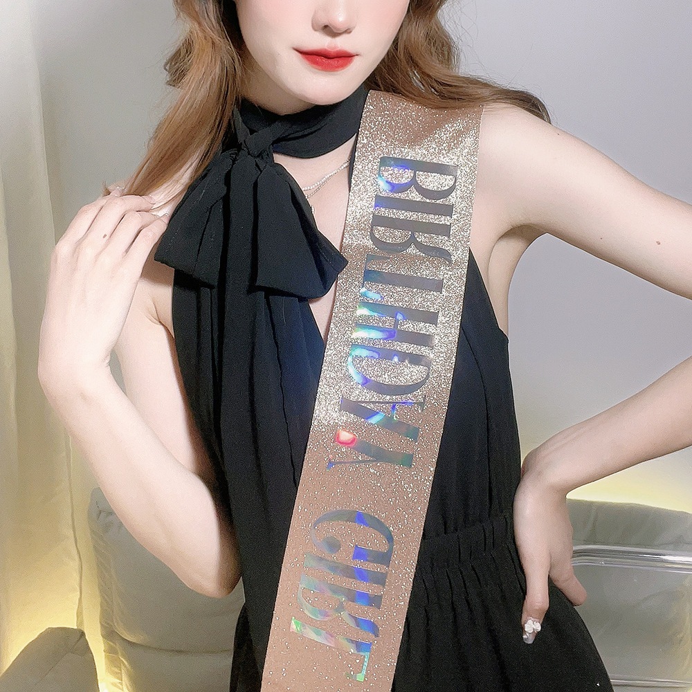 สายสะพายวันเกิด มงกุฎ ป้ายววันเกิด BIRTHDAY Girl ราคา ถูกที่สุด ดีลบีเคเค