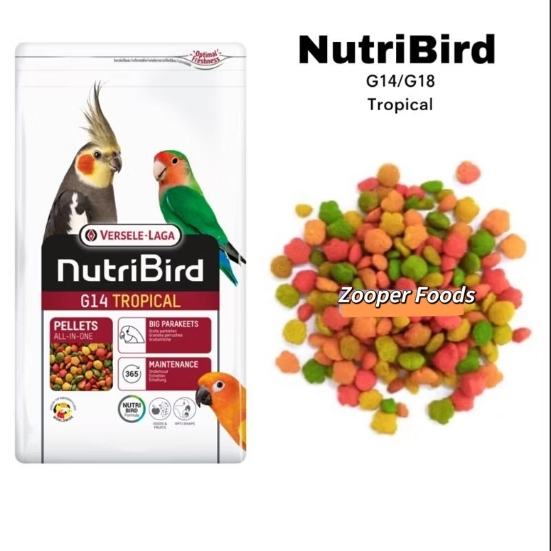 อาหารเม็ด NutriBird G14 แะ G18 (Repack)