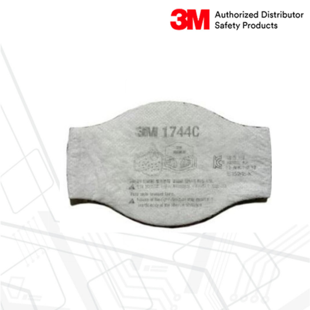 3M แผ่นกรองฝุ่น มีคาร์บอน 1744C(1ชิ้น)
