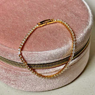 Trophies.co - Gemmy Bracelet กำไลเพชร สร้อยข้อมือเพชร (Size 14 / 16 ) รบกวนวัดขนาดก่อนไม่รับเปลี่ยน/คืนสินค้า : (BR-003)