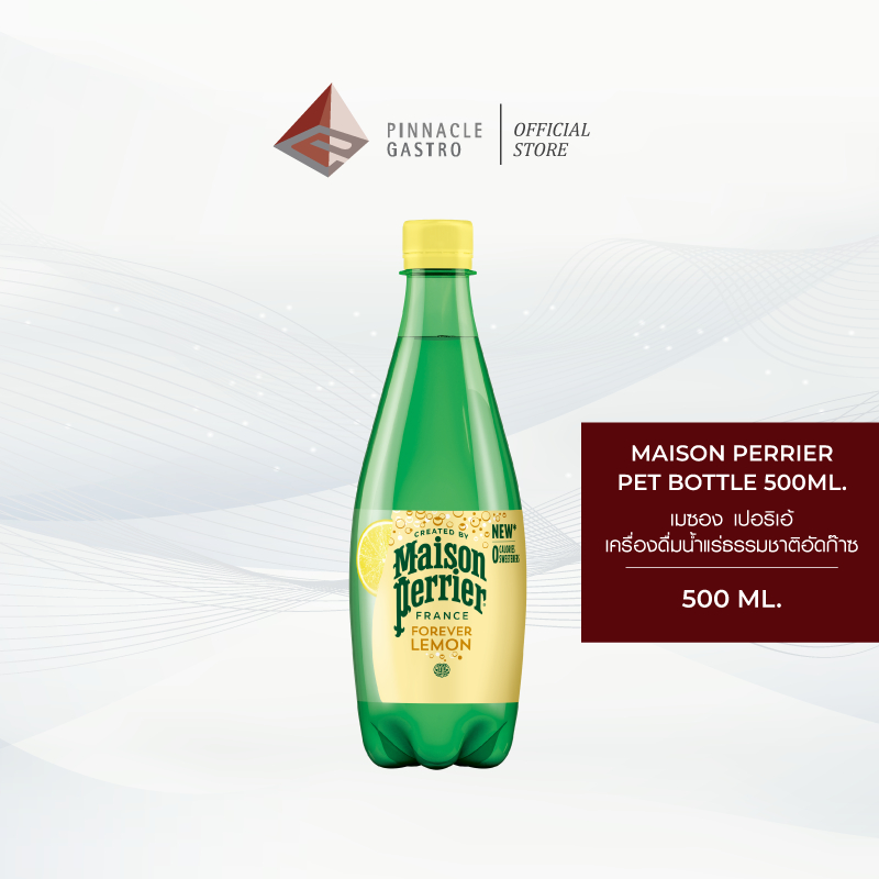 Maison Perrier Pet 500ml. Forever Lemon Flavoured Sparkling Mineral Water