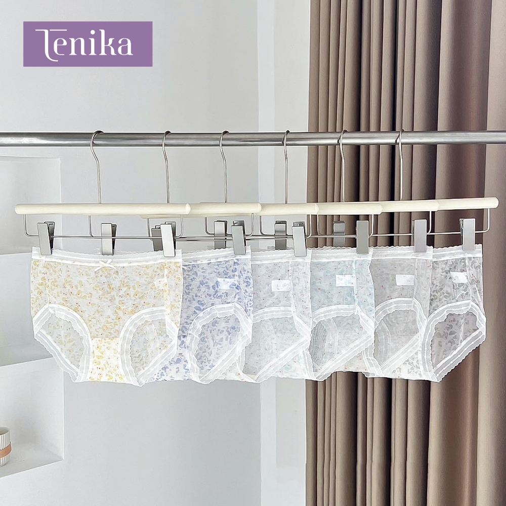 TENIKA กางเกงในผู้หญิง Breathable เอวกลาง กางเกงในไร้ขอบ เนื้อผ้าใส่สบาย ไม่ระคายเคืองผิว Kni-054