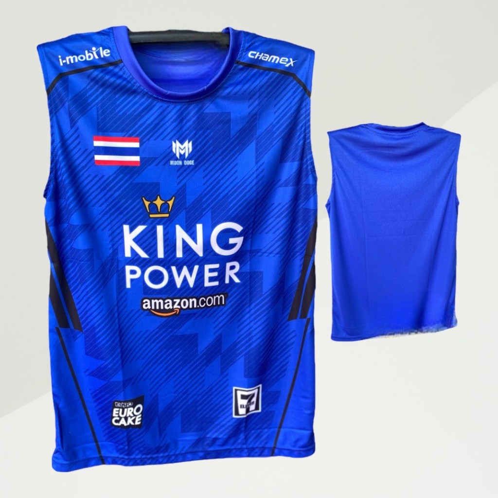 เสื้อกีฬา เเขนกุด EX-1 Kingpower ผ้าไมโครโพลีเอสเตอร์เกรดพรีเมี่ยม  เสื้อบอล วิ่งออกกำลังกาย สีสันสด
