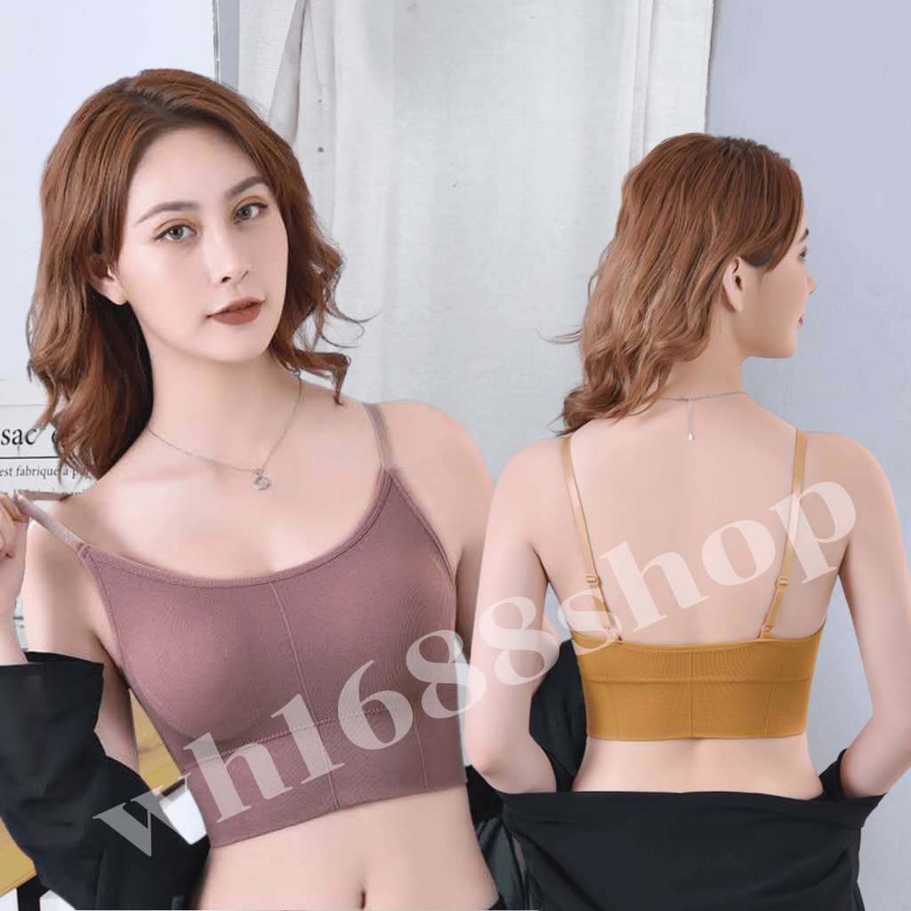 เสื้อชั้นในผู้หญิงรุ่น B-035 แฟชั่นสายเดี่ยว โชว์แผ่นหลังสุดเซ็กซี่ เนื้อผ้านิ่ม หลากสี  พร้อมส่ง