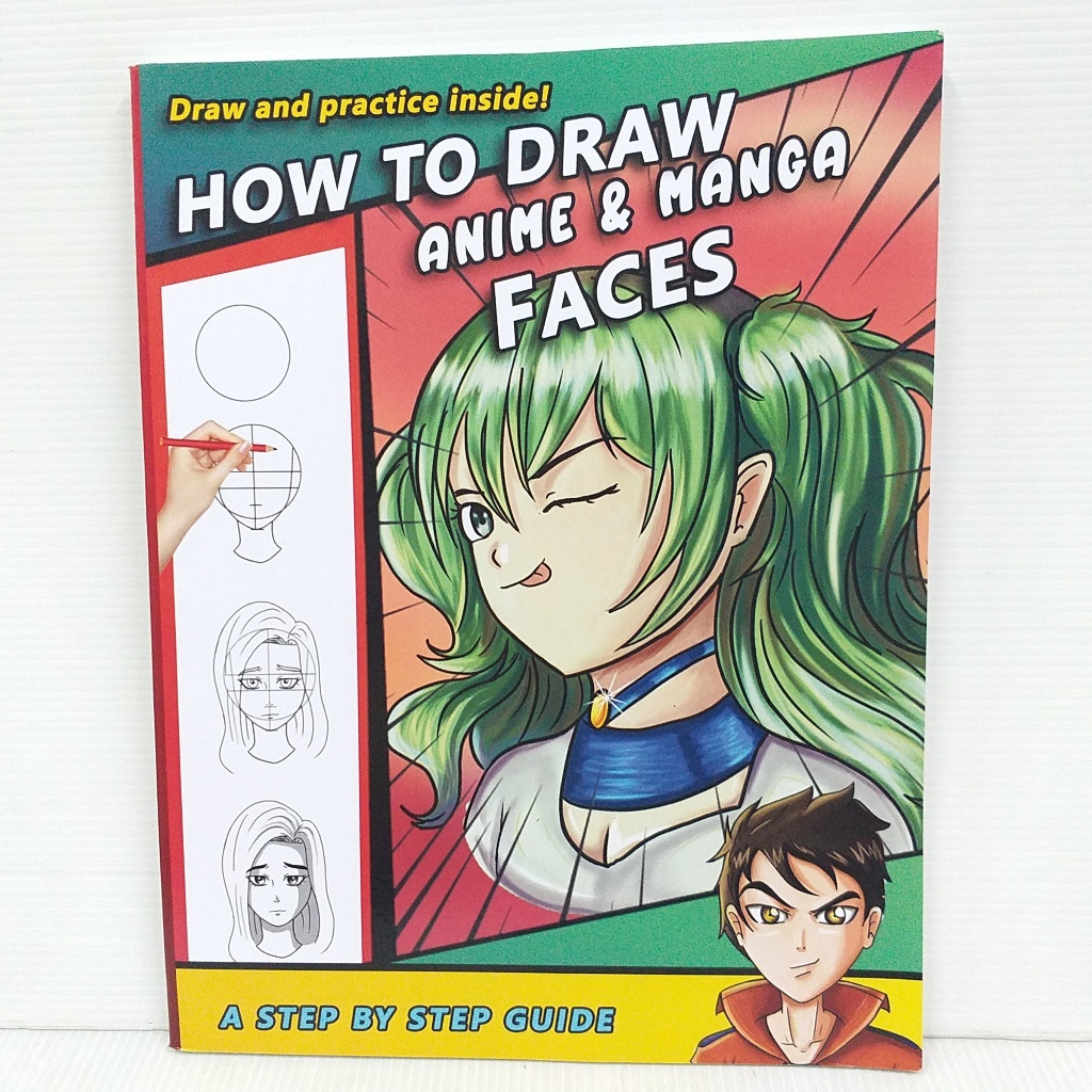 How to Draw Anime & Manga Faces หนังสือสอนวาดรูป แอนิเมะ มังงะ การ์ตูนญี่ปุ่น ภาษาอังกฤษ มือสอง ปกอ่