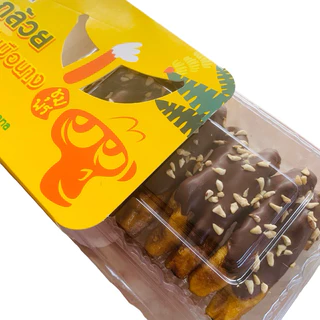 กล้วยเคลือบช็อคโกแลต หิมพานต์ กล้วยโกโก้เล็บมือนาง cacao กล่องละ100กรัม