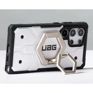 Uagขาตั้งแหวนแม่เหล็กสําหรับ iP17/16/15/14/13PMแหวนโลหะแบบถอดได้Grip& 360หมุนขาตั้งแบบปรับได้สําหรับ Samsung Galaxy
