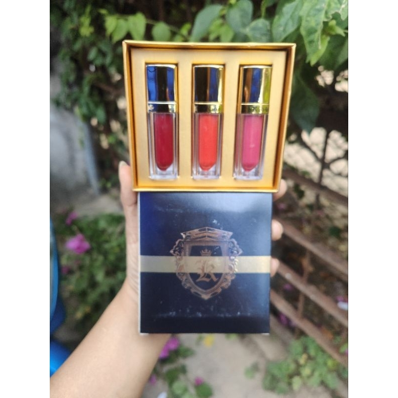 เซตลิป3แท่ง KARIDA เนื้อกรอสแมส สีสวย