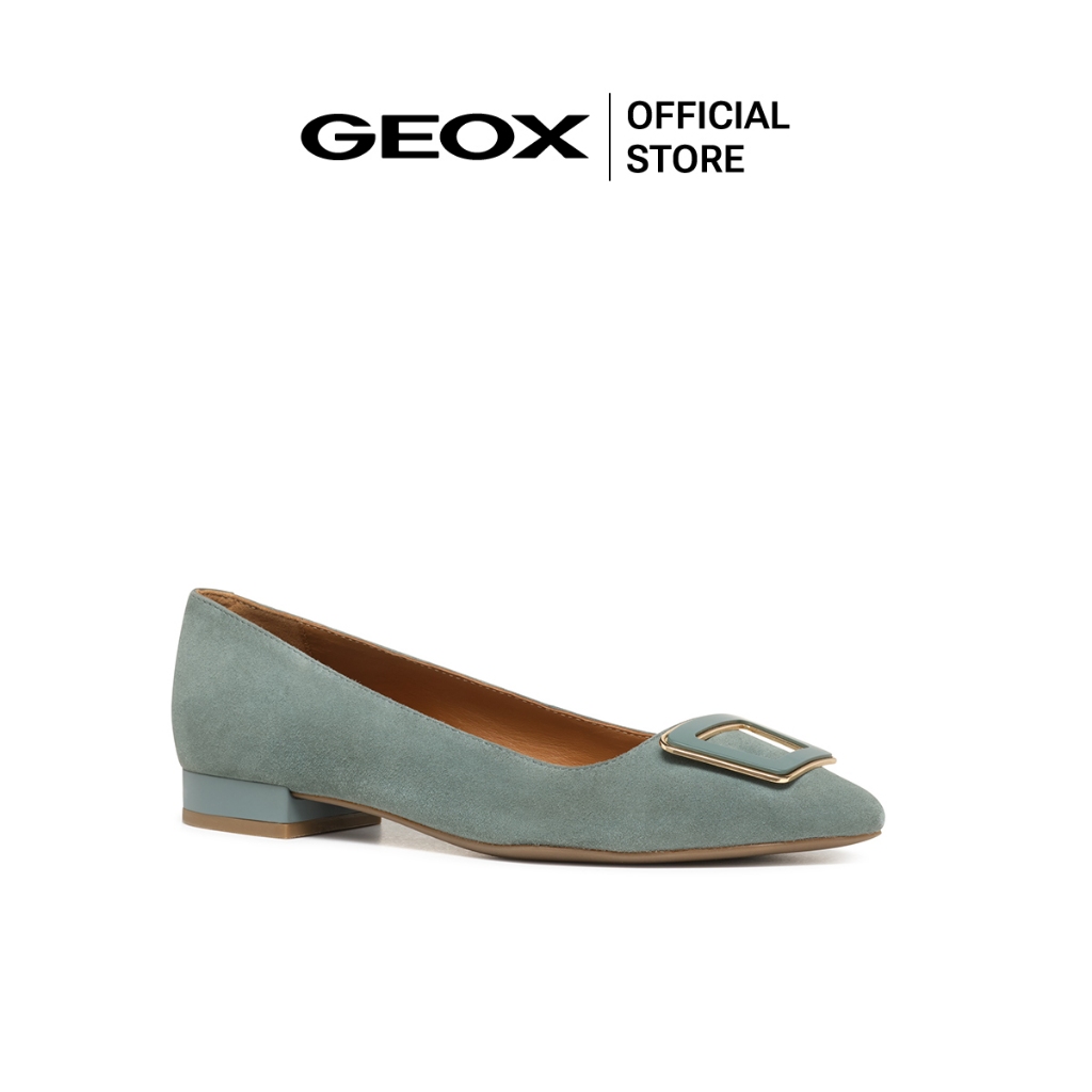 GEOX รองเท้าหนังผู้หญิง รุ่น D CHARYSSA - SAGE FW24 (D469BCC3016F_F4GNXX)