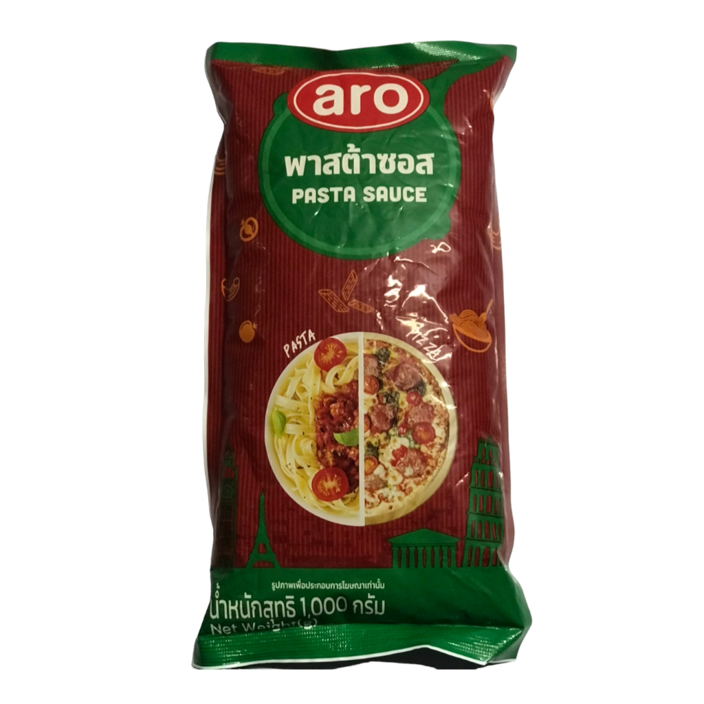 เอโร่ พาสต้าซอสปรุงสำเร็จ 1 กก. ซอสพาสต้า aro พาสต้าซอสปรุงสำเร็จ ซอสสปาเก็ตตี้ ซอส พาสต้า