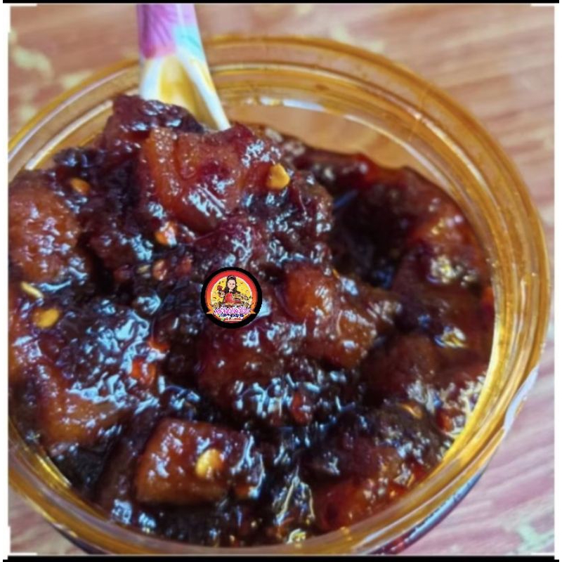 น้ำพริกเผากากหมู (เผ็ดมาก หวานน้อย) 200g.**ใส่กะปิ**(แคบหมูไม่กรอบนะคะเพราะใส่ไปในน้ำพริก)ร้านหยุดทุกวันเสาร์-อาทิตย์