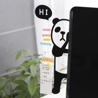 แผ่นบอร์ดอะคริลิคใส ติดด้านข้างคอมพิวเตอร์ Acrylic computer โน้ตเตือนความจํา สําหรับเขียนข้อความ บนโต๊ะ สํานักงาน