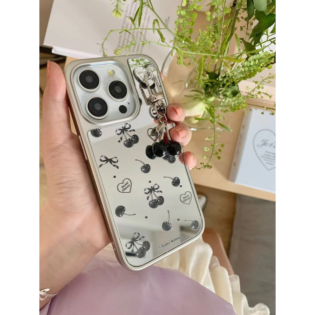 ส่งจากไทยใน24ชม. เคสไอโฟน 15 14 13 12 11 Pro Max เคส for iPhone 15 กระจกเงา การป้องกันการตก Case