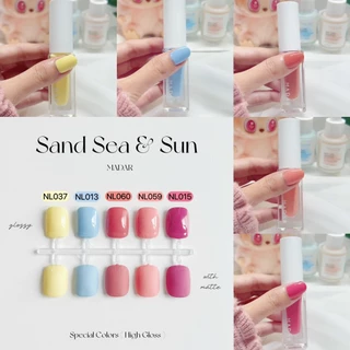 Madar ยาทาเล็บ [Special Colors] Sand Sea & Sun สีเจลไม่ต้องอบ High Gloss ขนาด 7 ML.