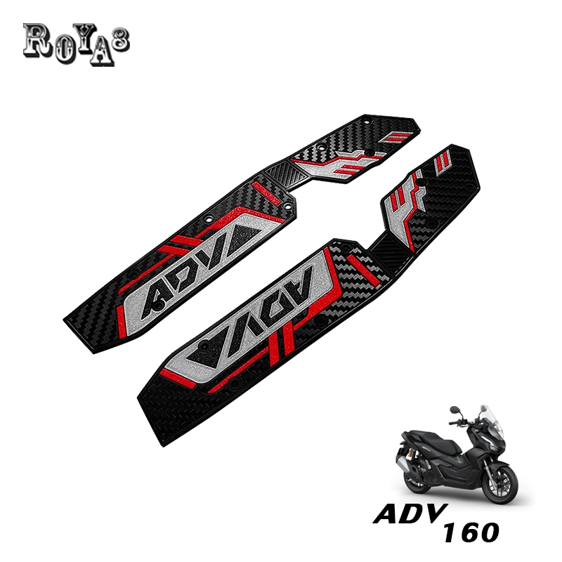 แผ่นยางรองเท้า พักเท้าคนขับ HONDA ADV 160 ยางรองพื้นเหยียบ 1คู่