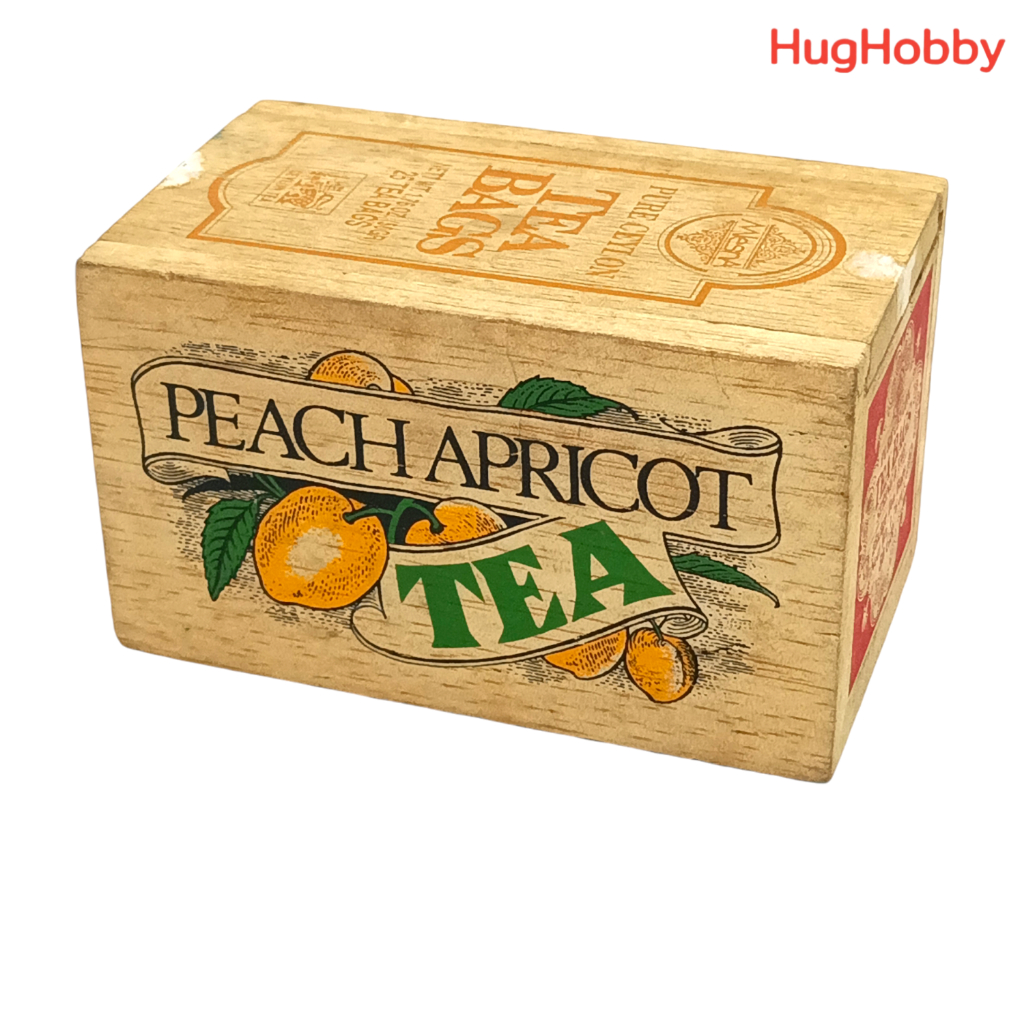 [มือ2] กล่องไม้ Mlesna - Peach Apricot Tea (กล่องเปล่า) งานเก่ายุค 2000