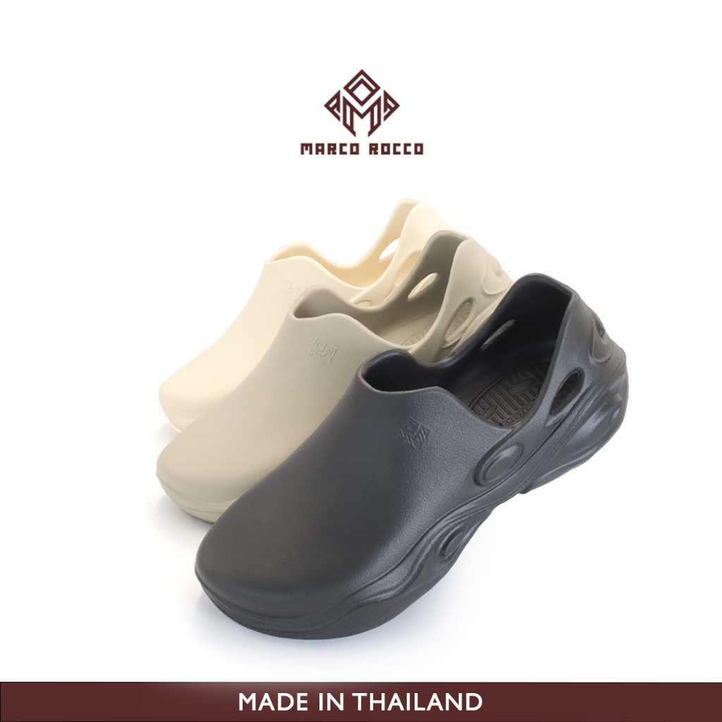 Marco Rocco รองเท้าแตะผู้ชาย รองเท้าแฟชั่นลําลอง  กันลื่น ทนต่อการสึกหรอ พื้นนุ่มมาก เพิ่มความสูง EVA ไม่มีกลิ่น MR8019