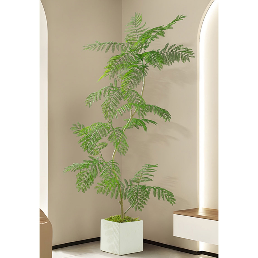 ต้นไม้ประดิษฐ์ Artificial treeต้นไม้ปลอมใหญ่ 110/140/170/200ซม  สไตล์นอร์ดิกที่ทันสมัย ตกแต่งสวนในร่มและกลางแจ้ง