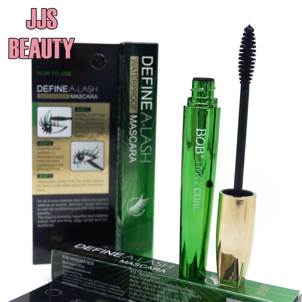 BOB Hyper Curl Waterproof Mascara มาสคาร่ากันน้ำ หัวแปรงใหญ่ ปัดขนตาหนา โค้งงอนตลอดวัน