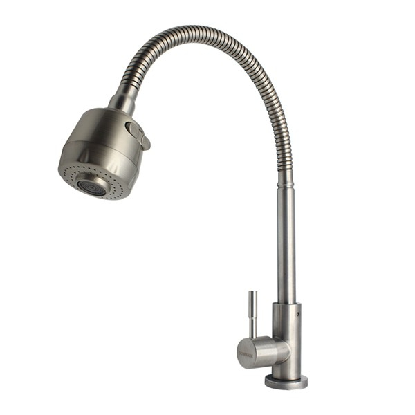 ก๊อกซิงค์ล้างจาน สแตนเลส 304 รุ่น ออกเคาเตอร์ DGS-4208 DONMARK ใส่กับเครื่องกรองน้ำได้ทุกรุ่น