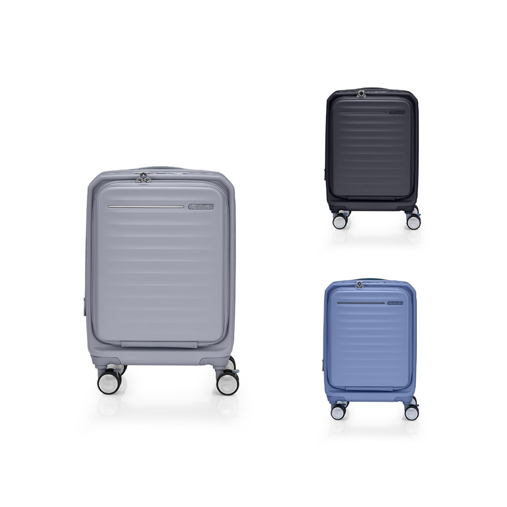 AMERICAN TOURISTER กระเป๋าเดินทางล้อลาก แบบเปิดฝาหน้า(19นิ้ว) รุ่น FRONTEC OS SPINNER 54/19 EXP TSA