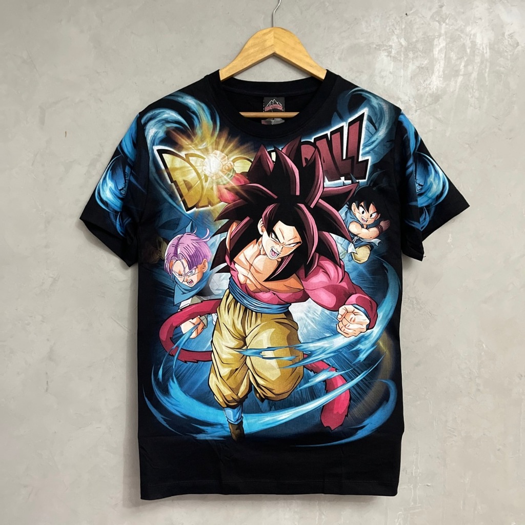 เสื้อยืดOVP Dragonballซุปเปอร์ไซย่า4 (ป้ายRocktee เรืองแสง) ผ้าCotton100