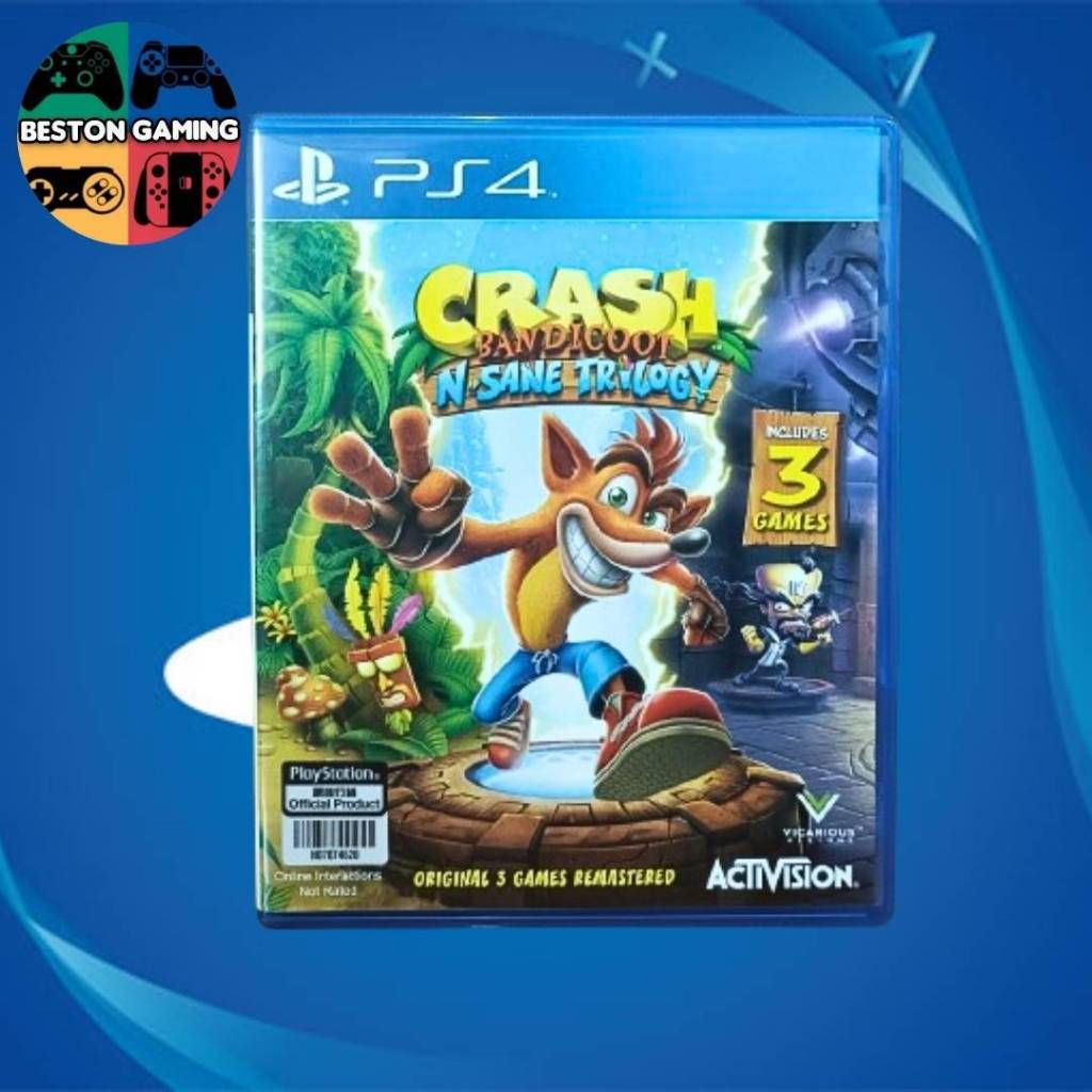 PS4 แผ่น PS4 Crash Bandicoot N sane trilogy มือ 2