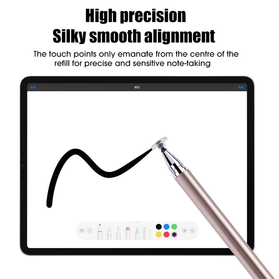 2 In 1 ปากกาสัมผัสหน้าจอสําหรับ Android Smart Phone และแท็บเล็ต Ios Iphone IPad thumbnail 7