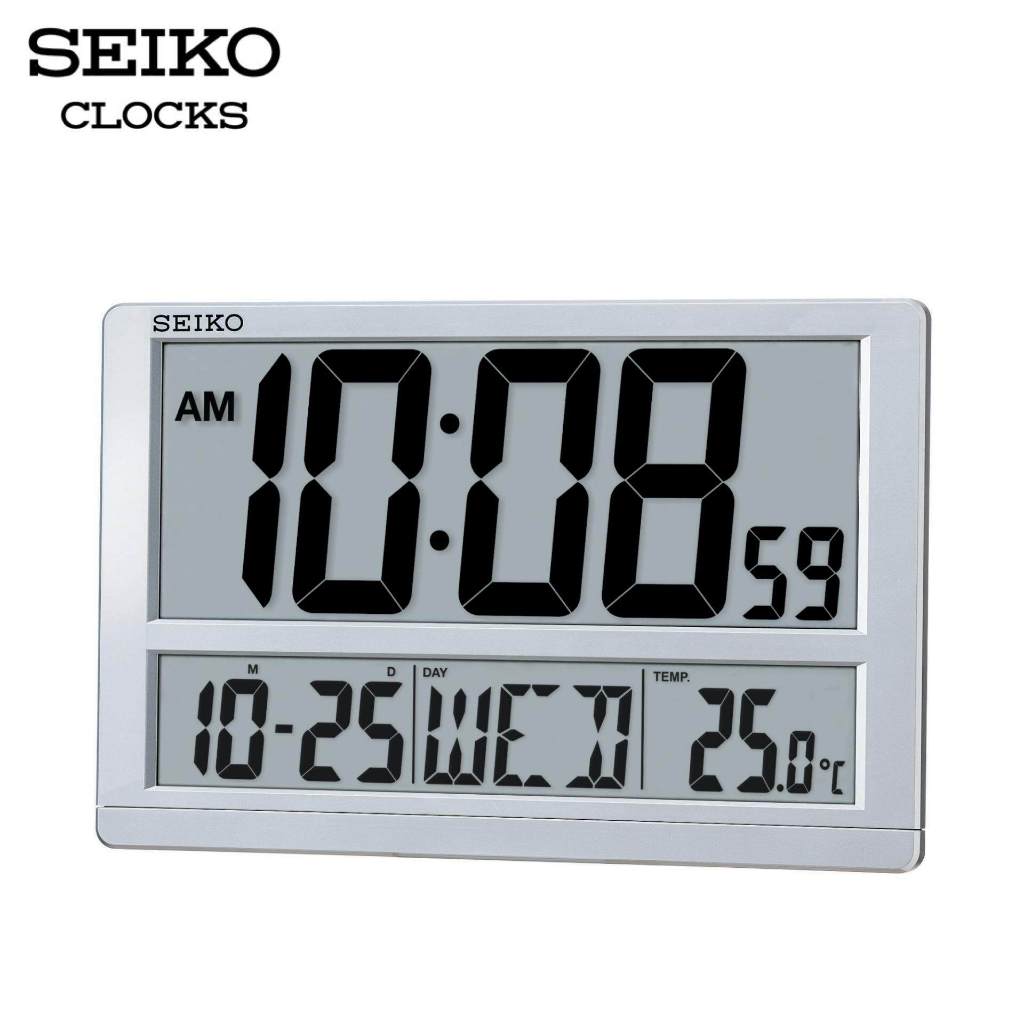SEIKO CLOCKS นาฬิกาดิจิตอล รุ่น QHL080S ขนาด  9.8 x15 นิ้ว