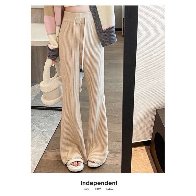 Phapassz - กางเกงขายาวเนื้อผ้าไหมพรม ทรงสวยสะดุดมากค่ะ #Keltis