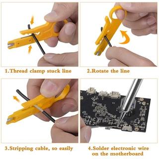 17 ชิ้น 60W ปรับอุณหภูมิได้ จอแอลซีดีหัวแร้งไฟฟ้า ปั๊มเครื่องมือเชื่อม หัวแร้งบัดกรี electric soldering iron ด้วยมัลติมิ