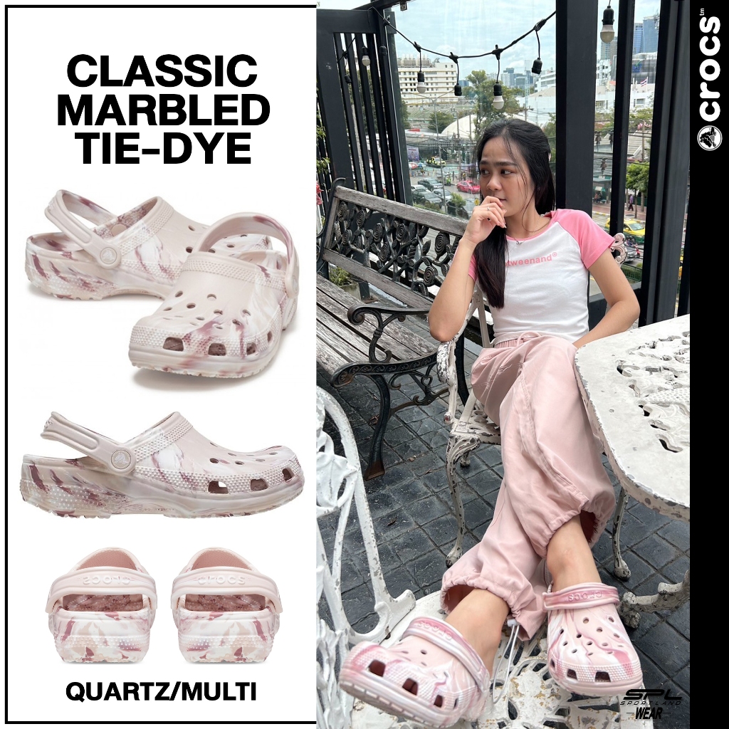 [ลด30% เก็บโค้ด 11XTRA30] Crocs รองเท้าแตะ รองเท้าแฟชั่น UX Classic Marbled 206867-6WS (2390)