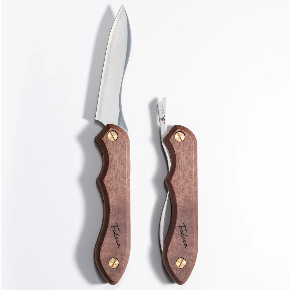 [พร้อมส่ง] Fedeca Folding Knife Plain Walnut มีดพับ