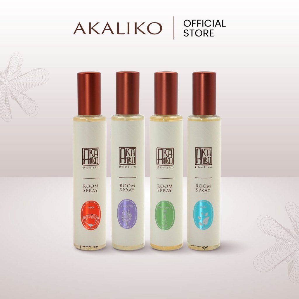 AKALIKO Room Spray 100 ml - สเปรย์น้ำหอม สเปรย์ปรับอากาศ สเปรย์ฉีดห้อง อโรม่า ให้หอมสดชื่น ไม่ทำให้เวียนหัว ลดกลิ่นอับ