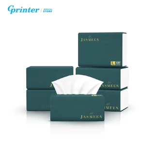 Gprinter กระดาษทิชชู่ Jasmeen กระดาษชำระ หนา4ชั้น ทิชชู่หนา ไร้ฝุ่น ทำความสะอาด 20 ห่อ