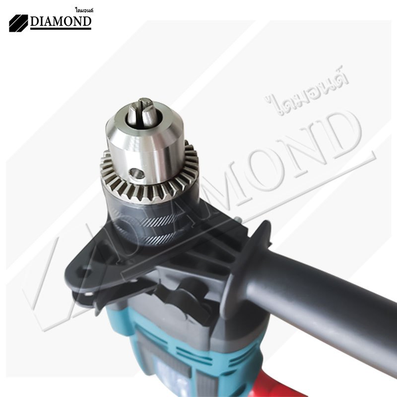 Diamond สว่านกระแทก สว่านไฟฟ้า 3 หุน 1380W  สว่าน เจาะปูน เหล็ก ไม้ได้ แรงดีไม่มีตก ปรับหมุนซ้าย-ขวาได้