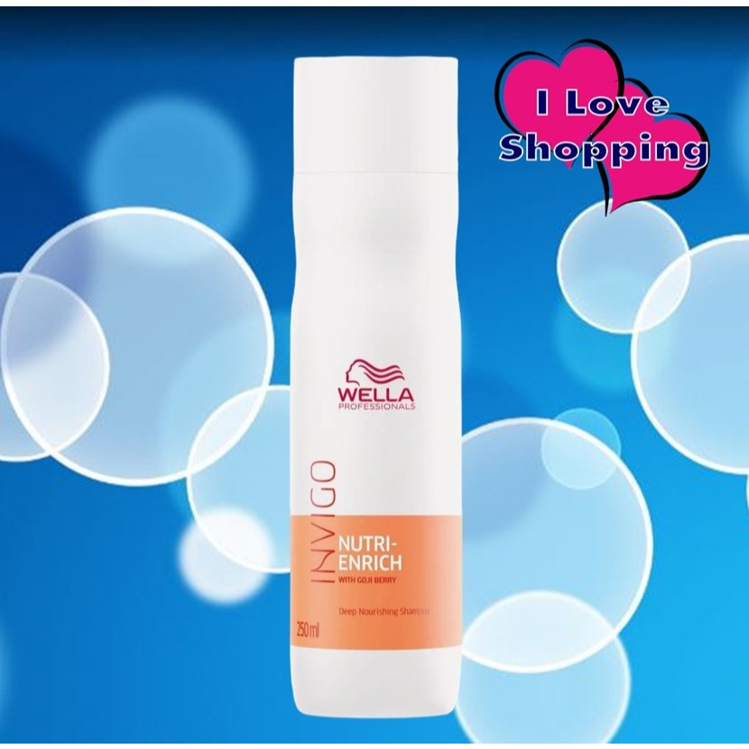 Wella Invigo Nutri-Enrich Deep Nourishing Shampoo 250/1000 ml แชมพู ช่วยบำรุงผมแห้งเสีย หรือผมที่มีป
