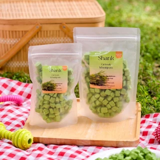 ฟรีซดรายหญ้าผสมอกไก่ หญ้าแมว ขนมแมวและสุนัข ต้นอ่อนข้าวสาลีผสมอกไก่ 20G 45G 100G