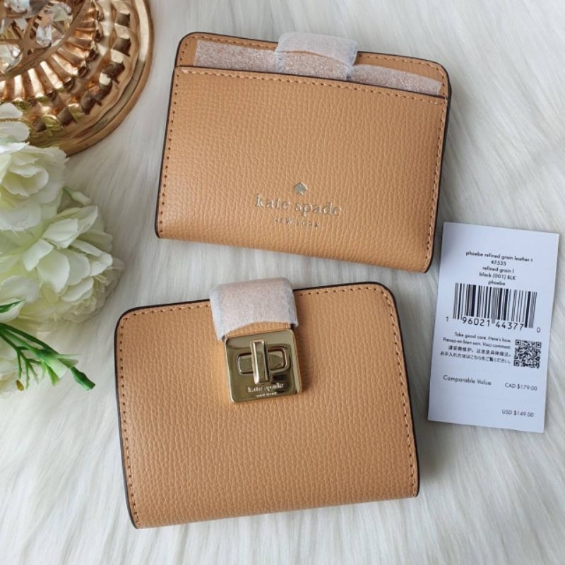 💥กระเป๋าสตางค์ใบสั้น New Kate Spade Phoebe Small Card Holderใส่เหรียญ/ใส่บัตร📌รอเช็คสต๊อก