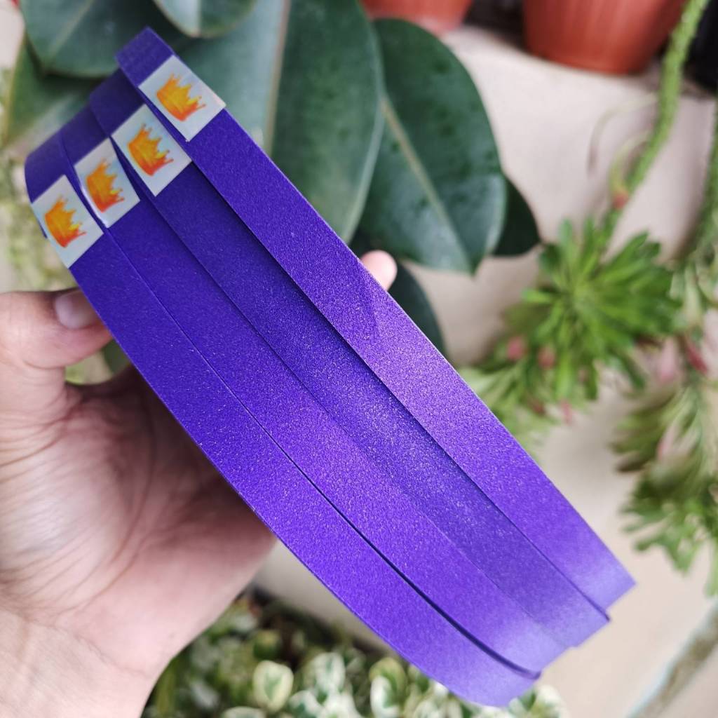 ริบบิ้นกากเพชรทึบละเอียดตรามงกุฎ ม้วนใหญ่ ยาว 270 หลา ขนาด 12 mm. พับเหรียญโปรยทาน (ราคาต่อม้วน)