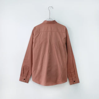 takayay brand เสื้อเชิ้ต สีชมพูกะปิ **เช็คขนาดจากตางรางไซซ์ของทางร้านเท่านั้น** ผ้าคอตตอนทวิล เสื้อเชิ้ตสีพาสเทล