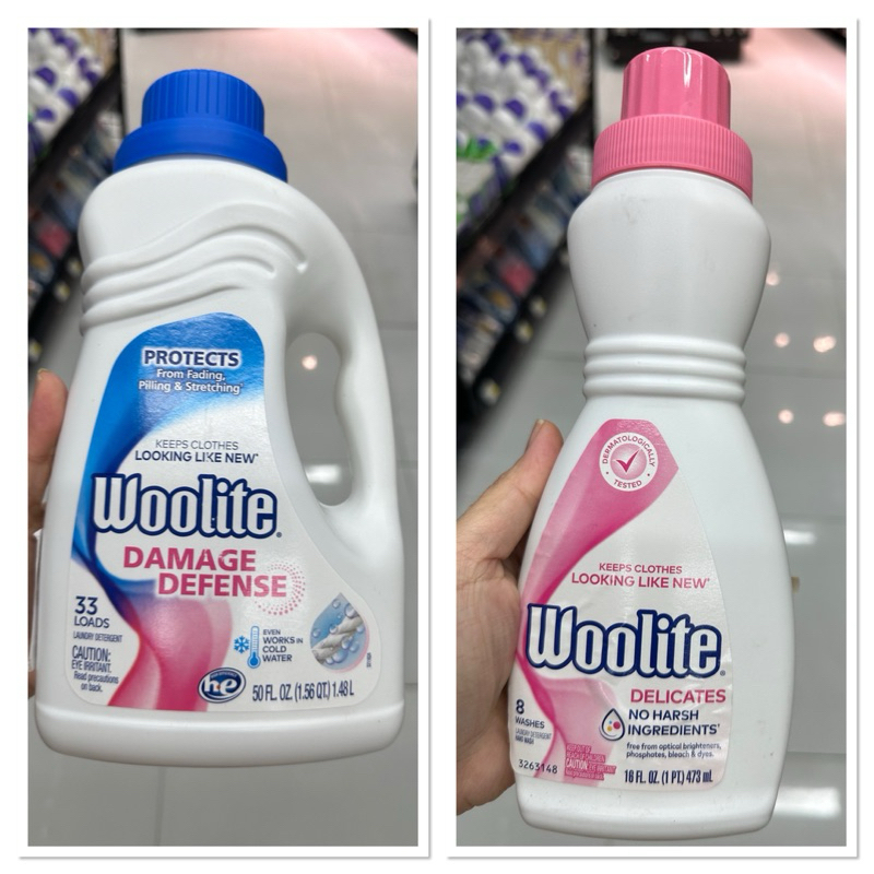 Woolite Damage Defense 1.48 L / Delicates Car Detergent Laundry ผลิตภัณฑ์ ซักผ้า