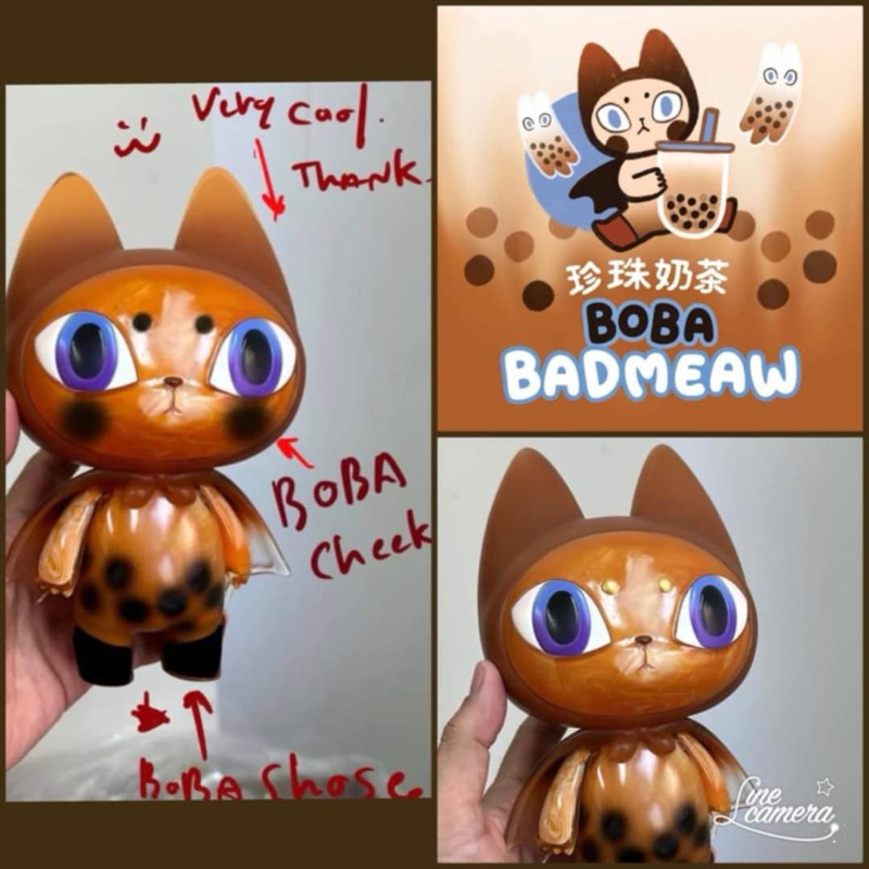 Boba Badmeaw XL ( Limited 100 Taiwan Exhibition ) น้องแมวชาไข่มุกพร้อมส่ง