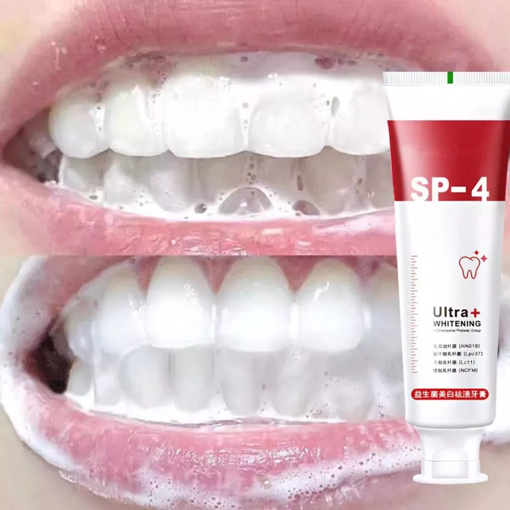 ยาสีฟัน SP4 ขจัดคราบหินปูน ลดกลิ่นปาก ช่วยให้ฟันขาวขึ้นแบบธรรมชาติ