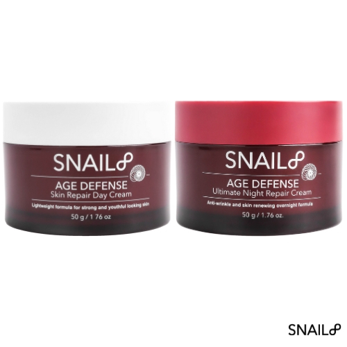 [SNAIL8 DOUBLE SET] SNAIL8 Age Defense Skin Repair Day Cream / Ultimate Night Repair Cream (60 g)