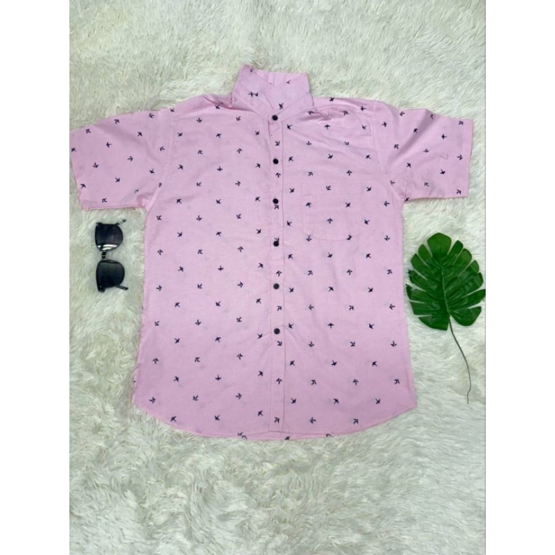 เสื้อเชิ้ตแขนสั้นพิมพ์ลาย นกนางแอ่น - รูปที่ 3