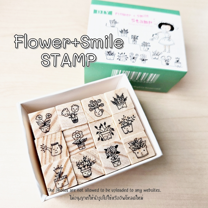 ชุดสแตมป์ DIY ตัวปั๊มตกแต่งไดอารี่ ตัวปั๊มลายน่ารัก (5800WON) - รูปที่ 4