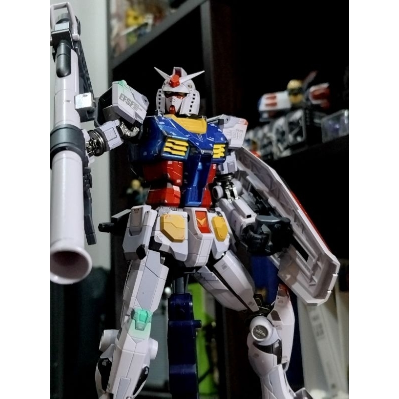 ☆128   chogokin gundam RX -78 F00 night illuminate version