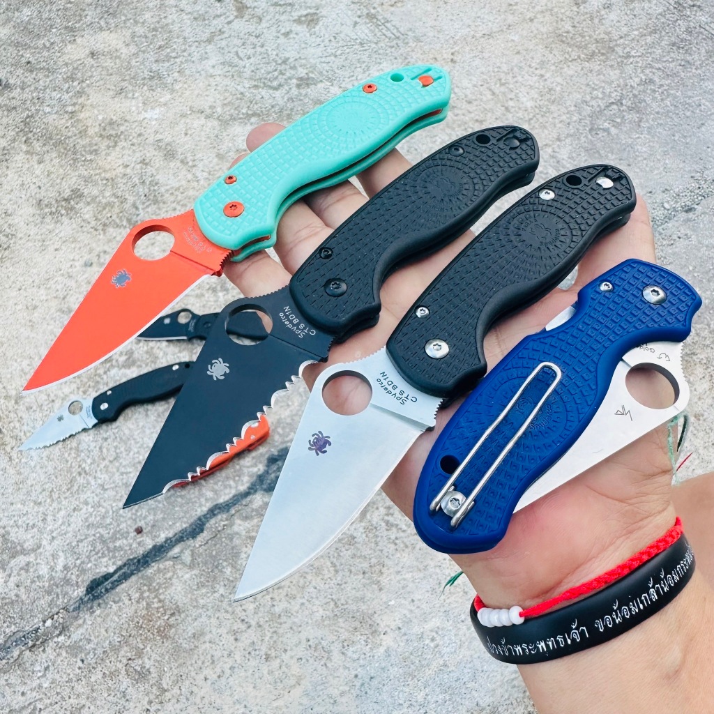 มีดพับ Spyderco Paramilitari3 C223 งานพรีเมี่ยม บอลแบริ่ง ระบบล็อคแบบคอมเพรสชั่นล็อค
