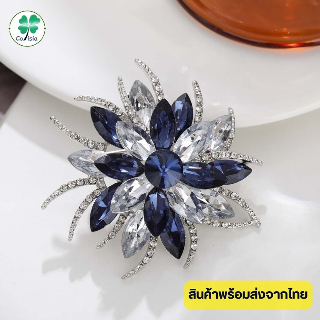 เข็มกลัดประดับสวยๆ แบบดอกไม้ สไตล์เกาหลี  กลัดติดเสื้อ เครื่องประดับสวยๆ สำหรับผู้หญิง พร้อมส่งค่ะ